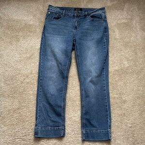 Earl Jeans Blue Cropped Jeans with Stretch EUC Size 10